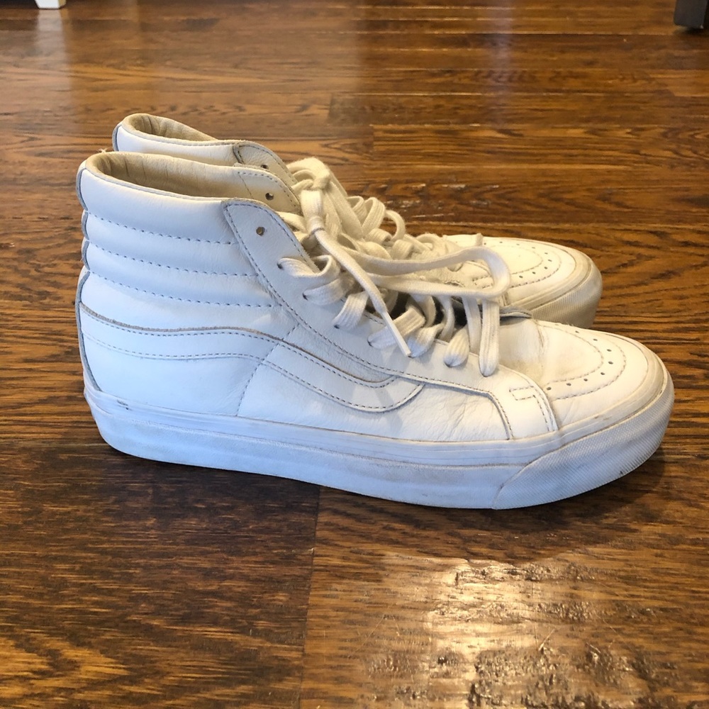 White High-Top Vans